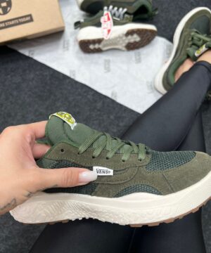 Vans Neo VR3 Premium Verde Militar em Camurca 6