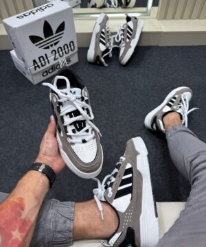 Adidas 2000 Premium Cinza Branco Preto 5