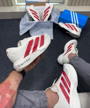 Adidas Adizero Evo SL Off White e Vermelho 8