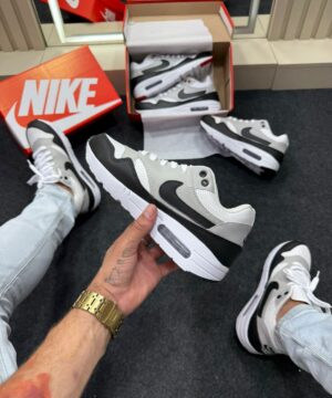 Nike Air Max 90 Preto Branco Cinza 4