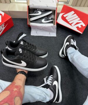 Nike Court Borough Low Preto e Branco 5
