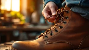 Como Lacear Bota de Couro