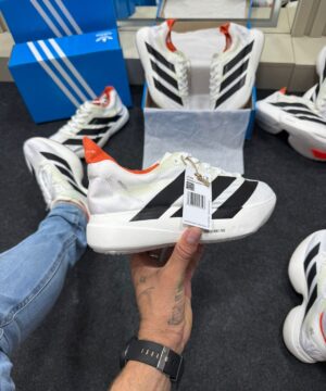 Adizero Evo Pro Branco Preto Laranja 10