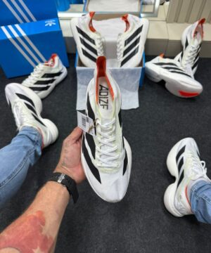 Adizero Evo Pro Branco Preto Laranja 11