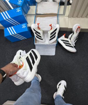 Adizero Evo Pro Branco Preto Laranja 3