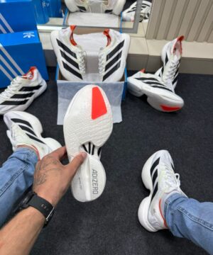 Adizero Evo Pro Branco Preto Laranja 4