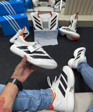 Adizero Evo Pro Branco Preto Laranja 5