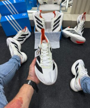 Adizero Evo Pro Branco Preto Laranja 6