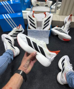 Adizero Evo Pro Branco Preto Laranja 8