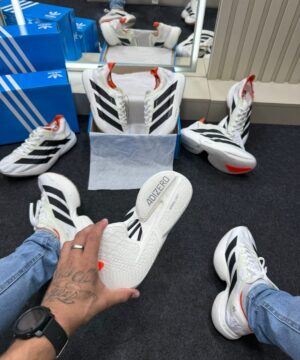 Adizero Evo Pro Branco Preto Laranja 9