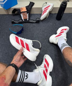 Adidas Adizero Branco e Vermelho 3