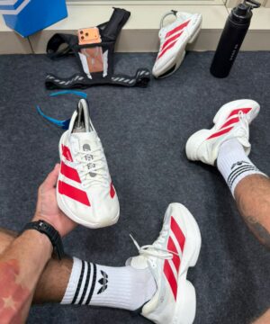 Adidas Adizero Branco e Vermelho 4