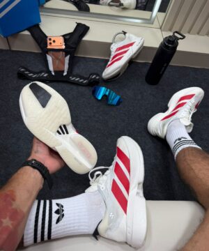 Adidas Adizero Branco e Vermelho 5