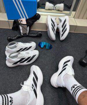Adidas Adizero Branco e Preto Masculino 7