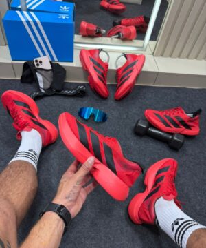 Adidas Adizero Vermelho e Preto Masculino 2