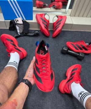 Adidas Adizero Vermelho e Preto Masculino 5