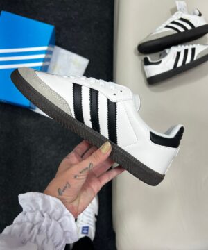 Adidas Samba Branco e Preto 7