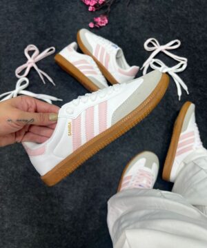 Adidas Samba OG Branco e Rose 3