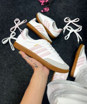 Adidas Samba OG Branco e Rose