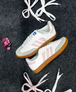 Adidas Samba OG Branco e Rose 4