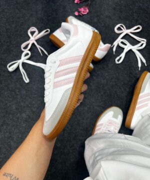 Adidas Samba OG Branco e Rose 6