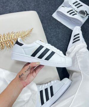 Adidas Superstar Branco E Preto