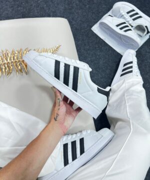 Adidas Superstar Branco E Preto 8