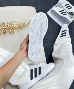 Adidas Superstar Branco E Preto 9