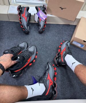 Mizuno Wave Prophecy 15 Premium Preto Vermelho 2