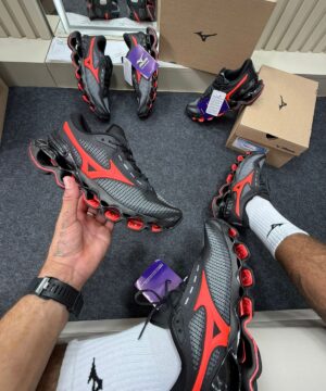 Mizuno Wave Prophecy 15 Premium Preto Vermelho 8