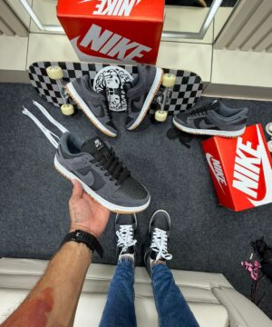 Nike Sb Dunk Low Premium Cinza Camurca 3