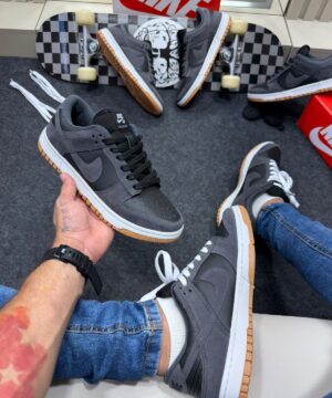 Nike Sb Dunk Low Premium Cinza Camurça