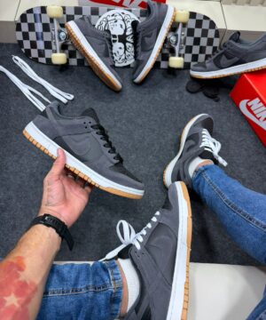 Nike Sb Dunk Low Premium Cinza Camurca 4