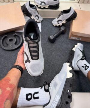 On Cloud Monster Cinza Preto 2