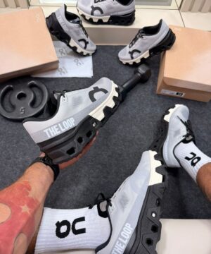 On Cloud Monster Cinza Preto 4