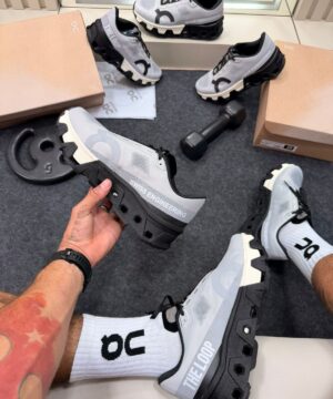 On Cloud Monster Cinza Preto 5