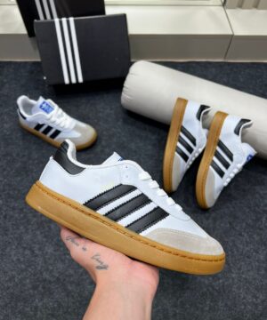 Samba Infantil Premium Branco Preto 2