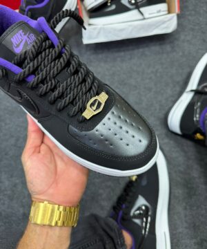 Air Force 1 Champs Preto e Roxo 3