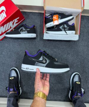 Air Force 1 Champs Preto e Roxo 6
