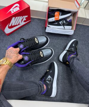 Air Force 1 Champs Preto e Roxo 7