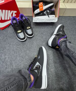 Air Force 1 Champs Preto e Roxo 8