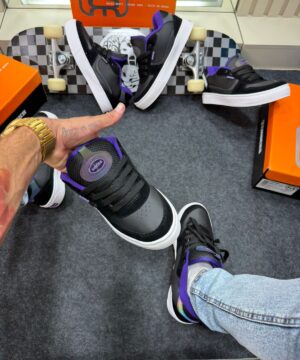 Hocks Skateboarding Preto E Roxo 5