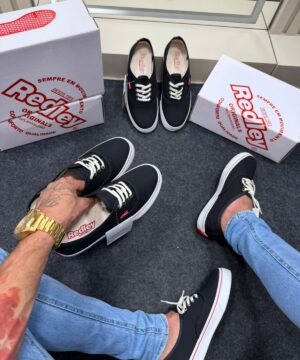 Tenis Redley Vulcanizado Premium Preto e Branco 4