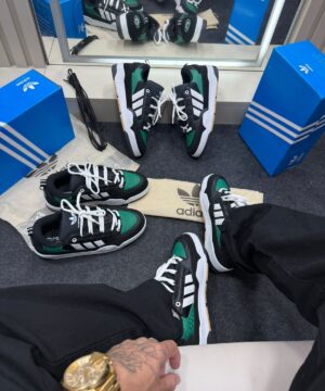 Adidas 2000 Premium Preto e Verde 4