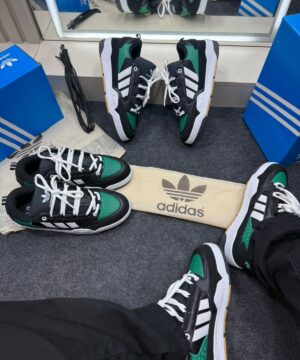 Adidas 2000 Premium Preto e Verde 8
