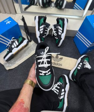 Adidas 2000 Premium Preto e Verde 9