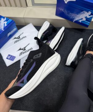 Mizuno Wave Vista Premium Preto e Branco 6