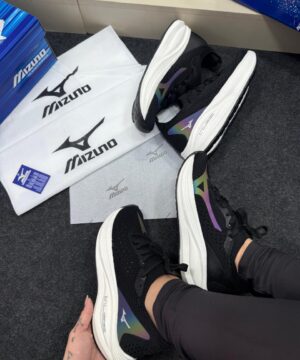 Mizuno Wave Vista Premium Preto e Branco 9