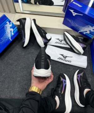 Mizuno Wave Vista Premium Preto e Branco 7