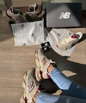 New Balance 9060 Bege Bordo 6
